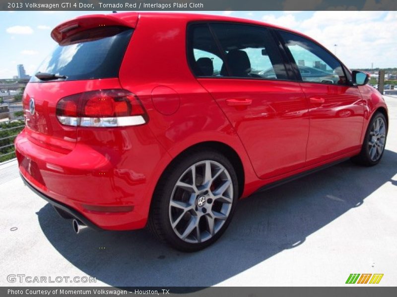 Tornado Red / Interlagos Plaid Cloth 2013 Volkswagen GTI 4 Door