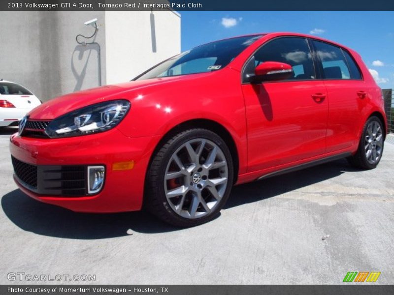Tornado Red / Interlagos Plaid Cloth 2013 Volkswagen GTI 4 Door