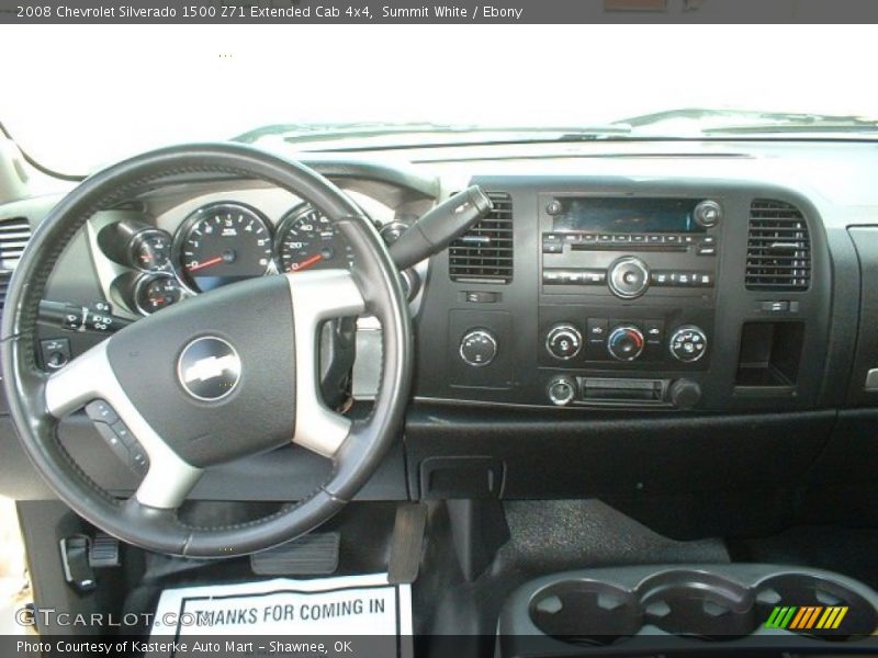 Summit White / Ebony 2008 Chevrolet Silverado 1500 Z71 Extended Cab 4x4