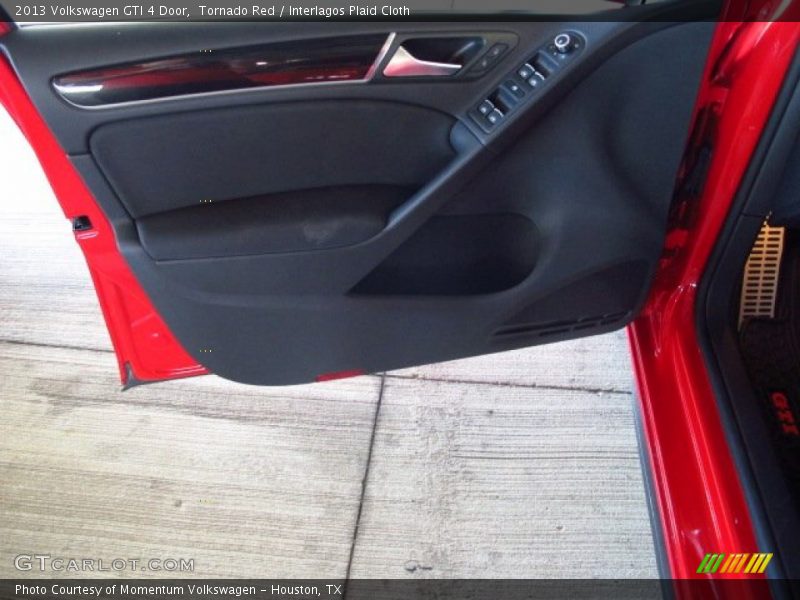 Tornado Red / Interlagos Plaid Cloth 2013 Volkswagen GTI 4 Door