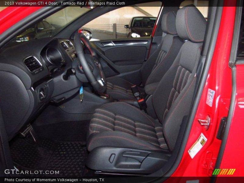 Tornado Red / Interlagos Plaid Cloth 2013 Volkswagen GTI 4 Door