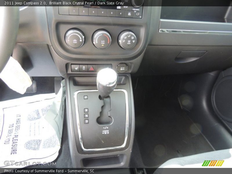 Brilliant Black Crystal Pearl / Dark Slate Gray 2011 Jeep Compass 2.0