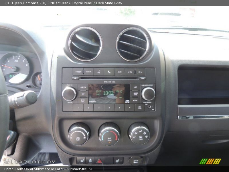 Brilliant Black Crystal Pearl / Dark Slate Gray 2011 Jeep Compass 2.0