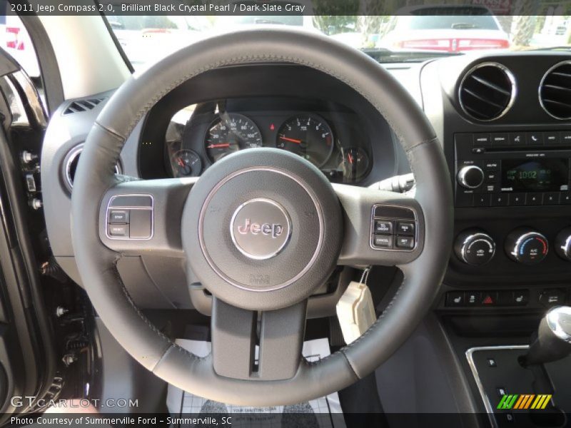 Brilliant Black Crystal Pearl / Dark Slate Gray 2011 Jeep Compass 2.0