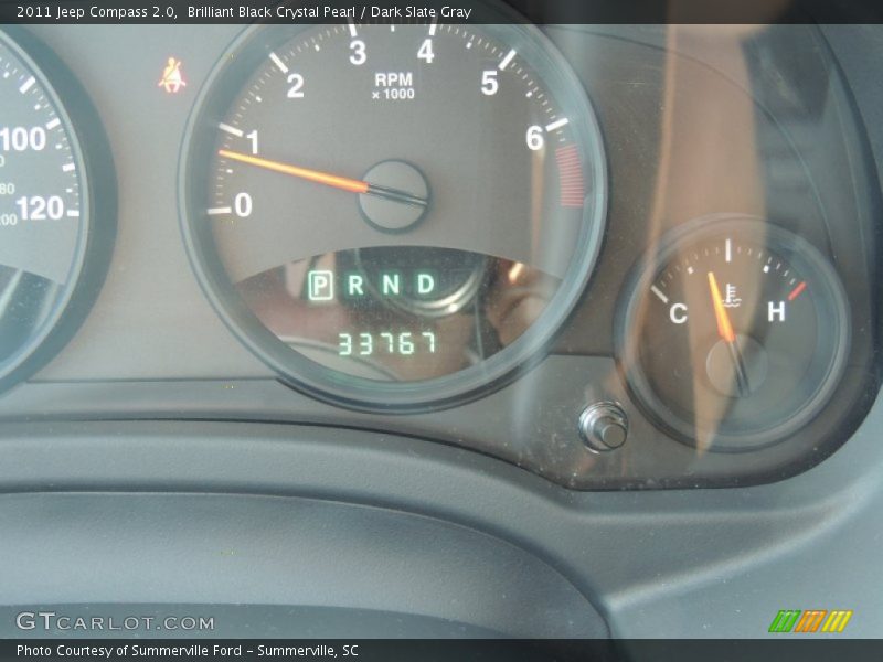 Brilliant Black Crystal Pearl / Dark Slate Gray 2011 Jeep Compass 2.0