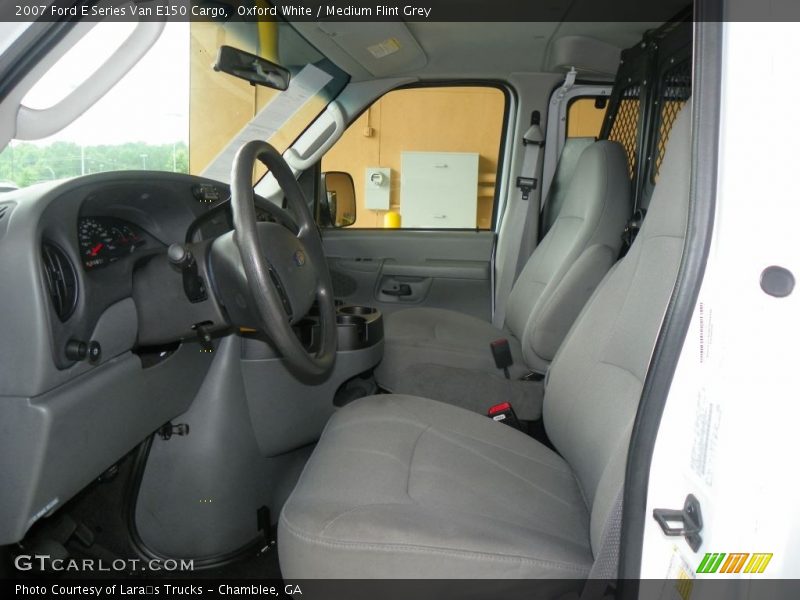 Oxford White / Medium Flint Grey 2007 Ford E Series Van E150 Cargo