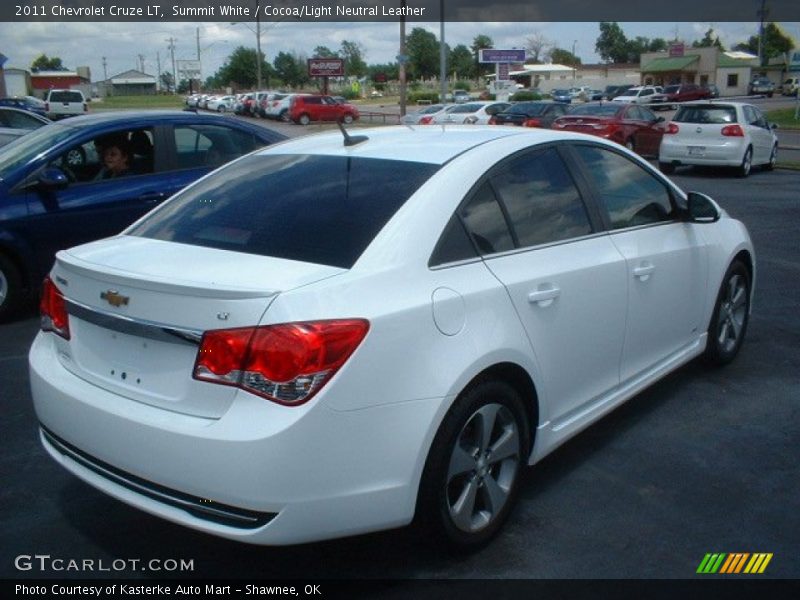 Summit White / Cocoa/Light Neutral Leather 2011 Chevrolet Cruze LT