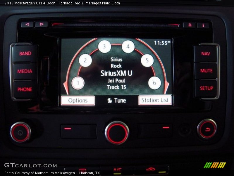 Tornado Red / Interlagos Plaid Cloth 2013 Volkswagen GTI 4 Door