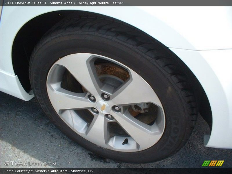 Summit White / Cocoa/Light Neutral Leather 2011 Chevrolet Cruze LT