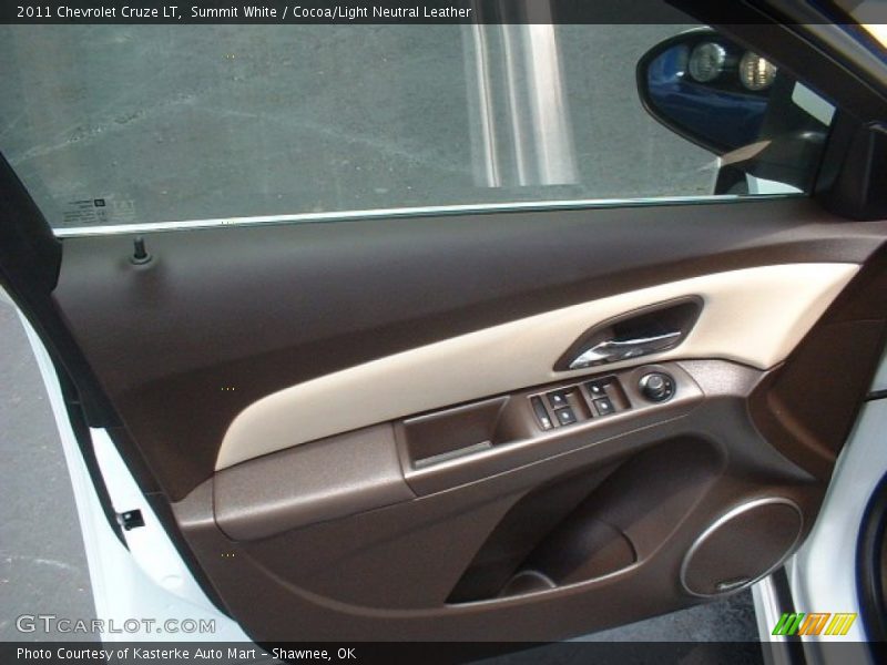 Summit White / Cocoa/Light Neutral Leather 2011 Chevrolet Cruze LT