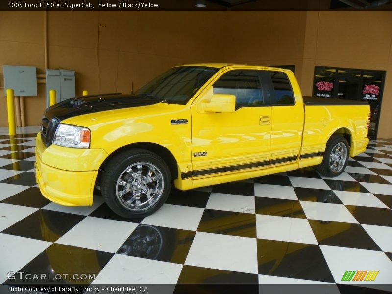 Yellow / Black/Yellow 2005 Ford F150 XL SuperCab