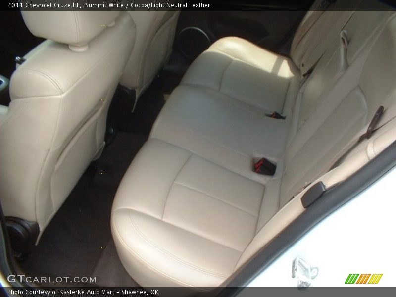 Summit White / Cocoa/Light Neutral Leather 2011 Chevrolet Cruze LT
