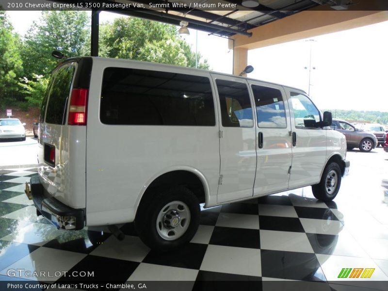 Summit White / Medium Pewter 2010 Chevrolet Express LS 3500 Passenger Van