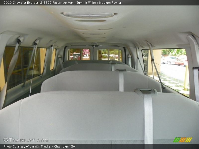 Rear Seat of 2010 Express LS 3500 Passenger Van