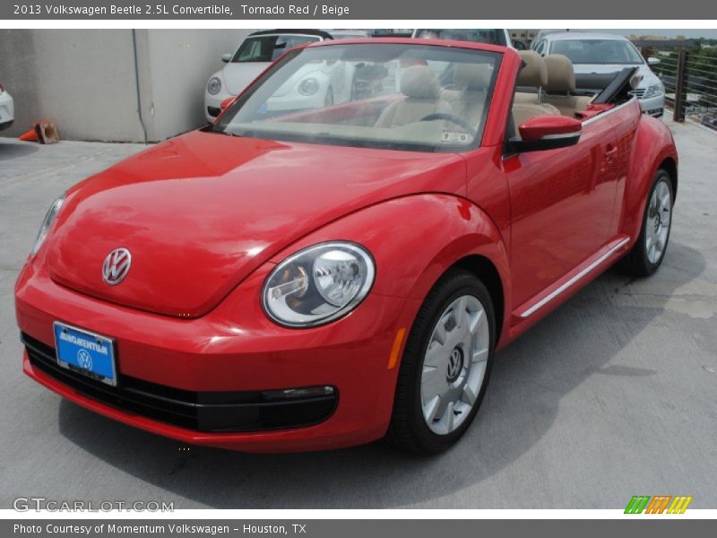 Tornado Red / Beige 2013 Volkswagen Beetle 2.5L Convertible