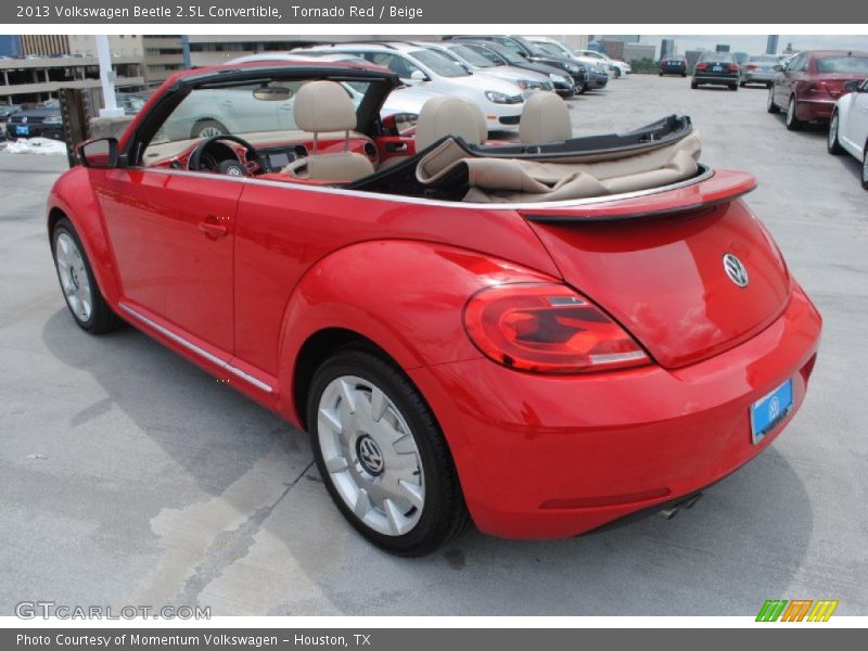 Tornado Red / Beige 2013 Volkswagen Beetle 2.5L Convertible