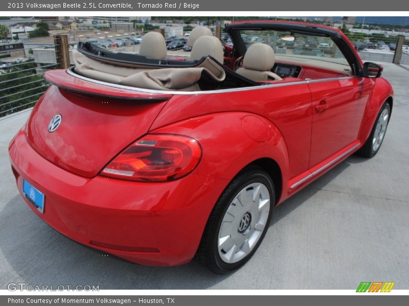 Tornado Red / Beige 2013 Volkswagen Beetle 2.5L Convertible