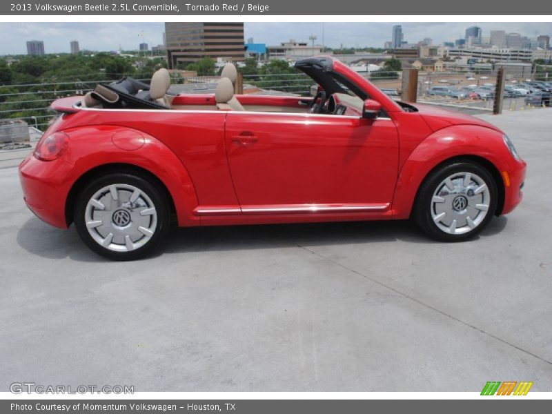 Tornado Red / Beige 2013 Volkswagen Beetle 2.5L Convertible
