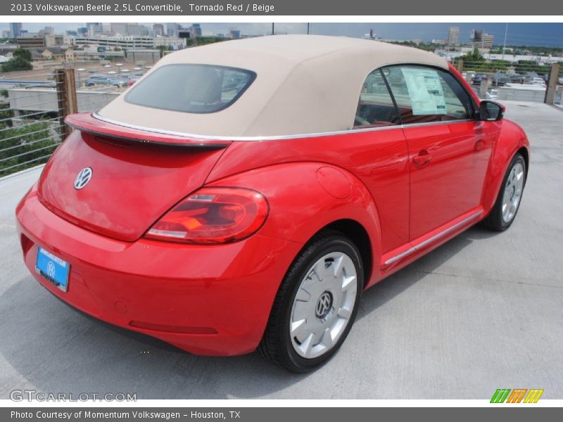 Tornado Red / Beige 2013 Volkswagen Beetle 2.5L Convertible
