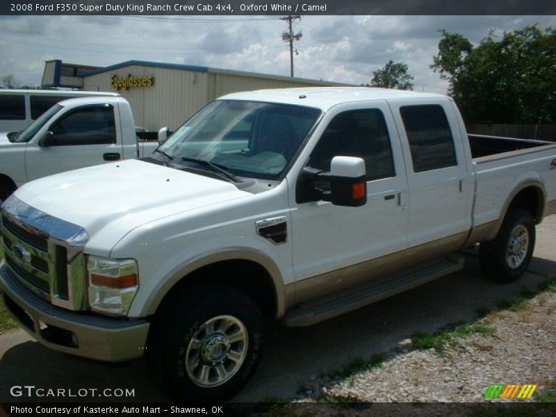 Oxford White / Camel 2008 Ford F350 Super Duty King Ranch Crew Cab 4x4