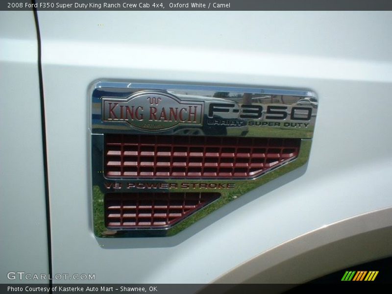 Oxford White / Camel 2008 Ford F350 Super Duty King Ranch Crew Cab 4x4
