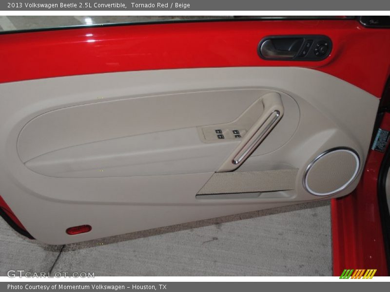 Tornado Red / Beige 2013 Volkswagen Beetle 2.5L Convertible