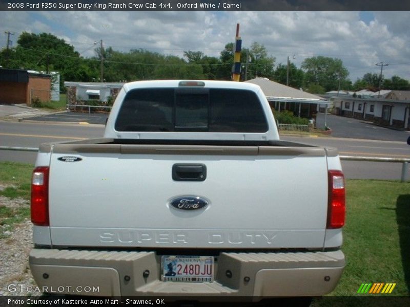 Oxford White / Camel 2008 Ford F350 Super Duty King Ranch Crew Cab 4x4