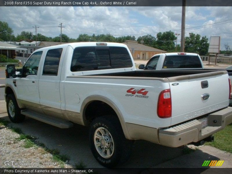 Oxford White / Camel 2008 Ford F350 Super Duty King Ranch Crew Cab 4x4