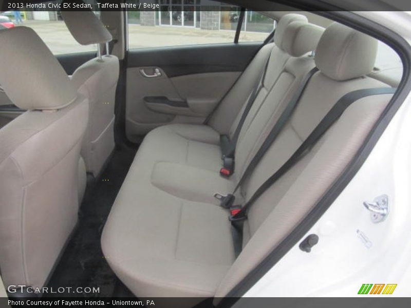 Rear Seat of 2013 Civic EX Sedan
