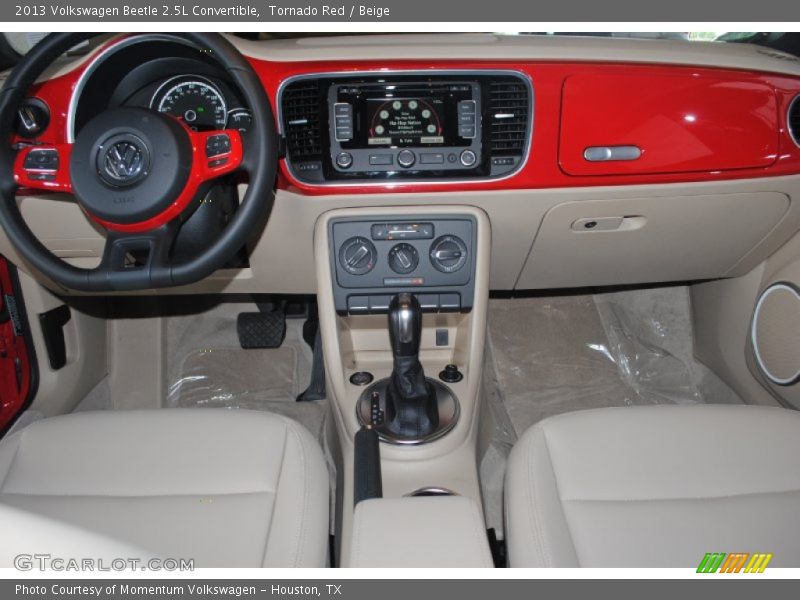 Tornado Red / Beige 2013 Volkswagen Beetle 2.5L Convertible