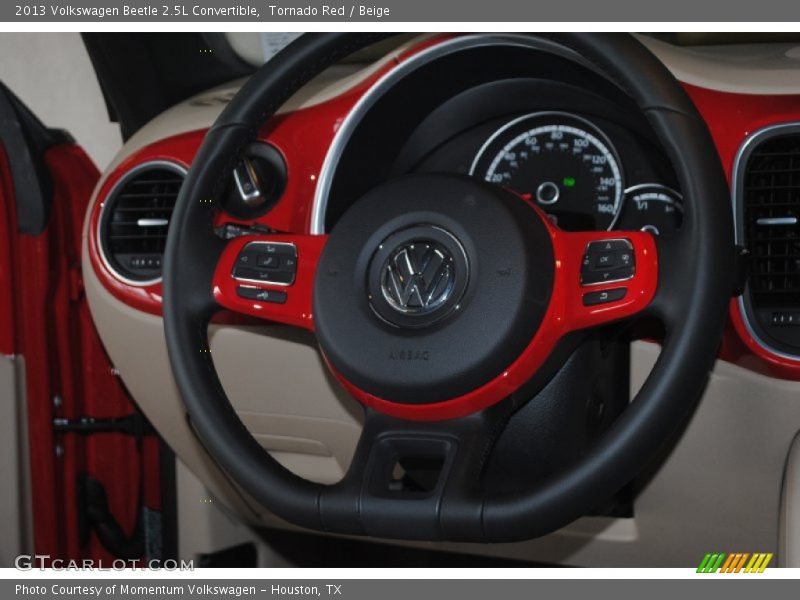 Tornado Red / Beige 2013 Volkswagen Beetle 2.5L Convertible