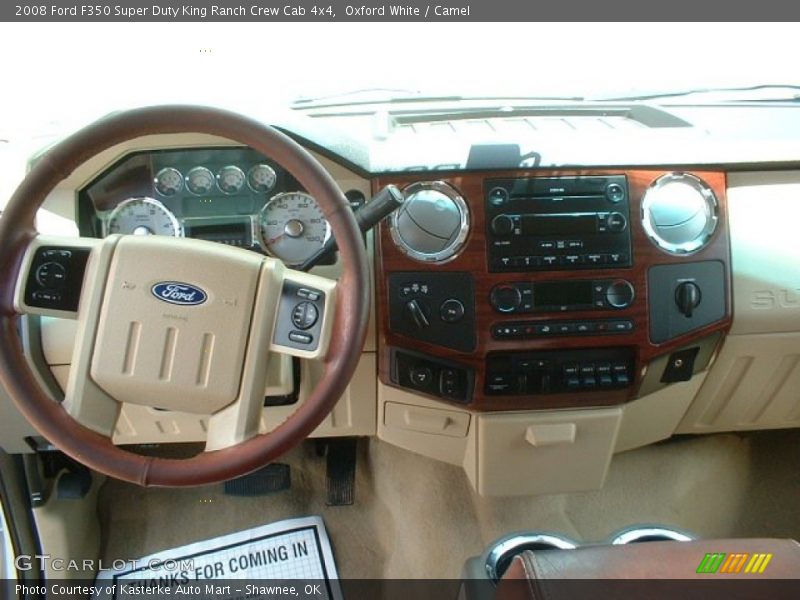 Oxford White / Camel 2008 Ford F350 Super Duty King Ranch Crew Cab 4x4