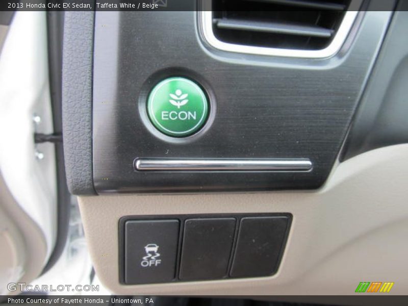 Controls of 2013 Civic EX Sedan