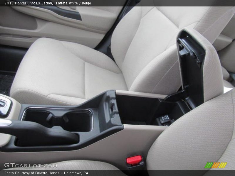 Taffeta White / Beige 2013 Honda Civic EX Sedan