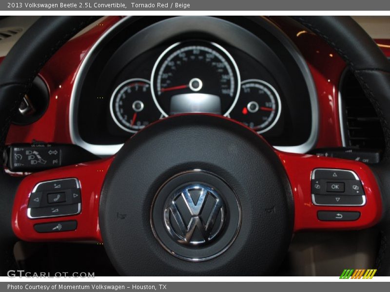 Tornado Red / Beige 2013 Volkswagen Beetle 2.5L Convertible