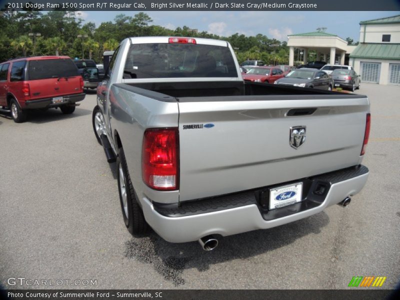 Bright Silver Metallic / Dark Slate Gray/Medium Graystone 2011 Dodge Ram 1500 Sport R/T Regular Cab