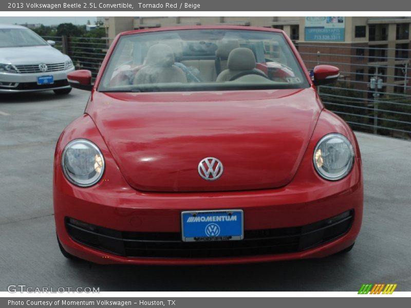 Tornado Red / Beige 2013 Volkswagen Beetle 2.5L Convertible