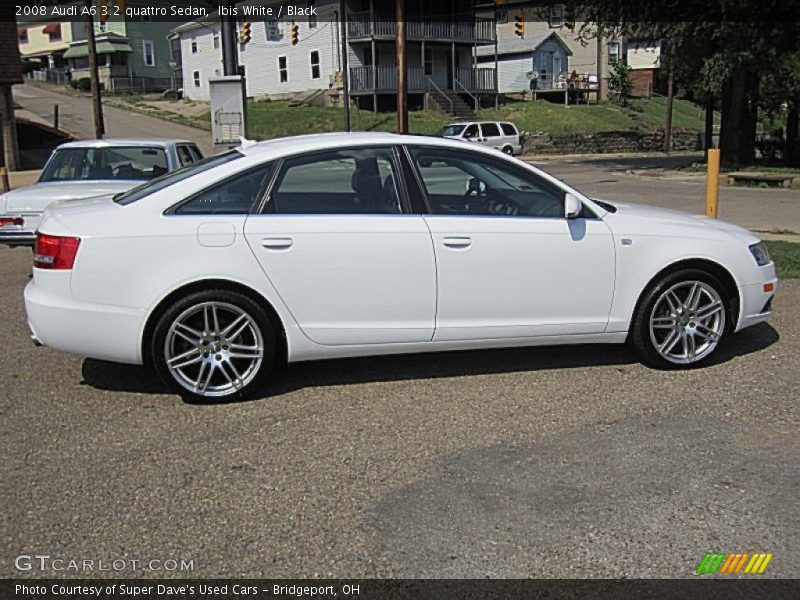 Ibis White / Black 2008 Audi A6 3.2 quattro Sedan