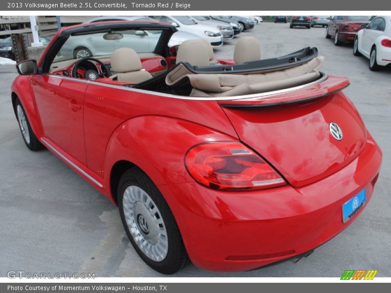 Tornado Red / Beige 2013 Volkswagen Beetle 2.5L Convertible