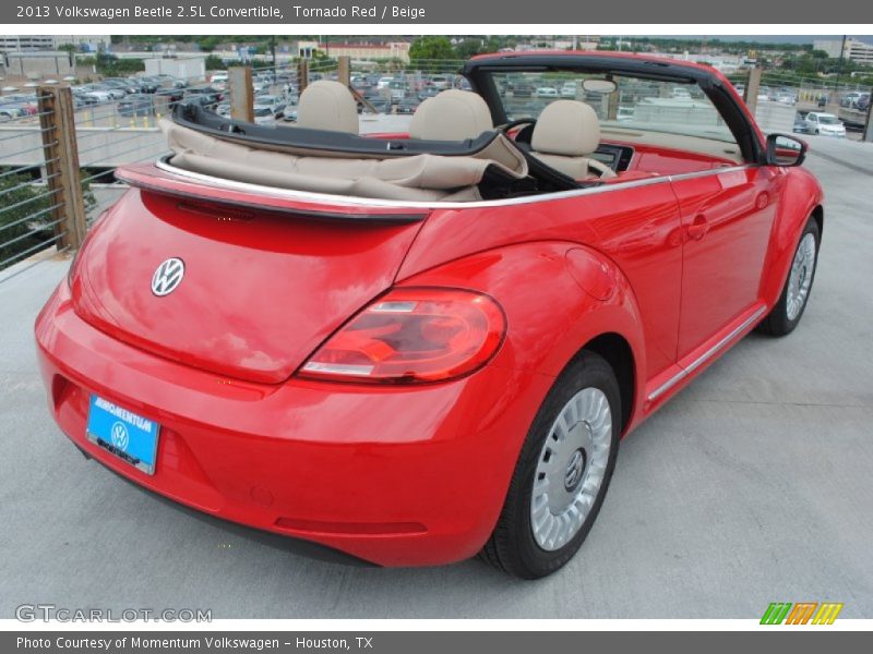 Tornado Red / Beige 2013 Volkswagen Beetle 2.5L Convertible