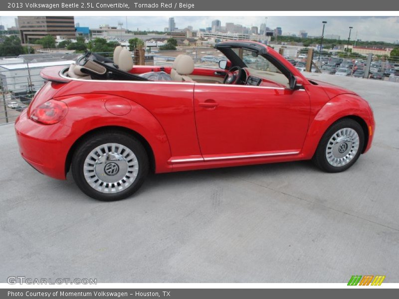 Tornado Red / Beige 2013 Volkswagen Beetle 2.5L Convertible