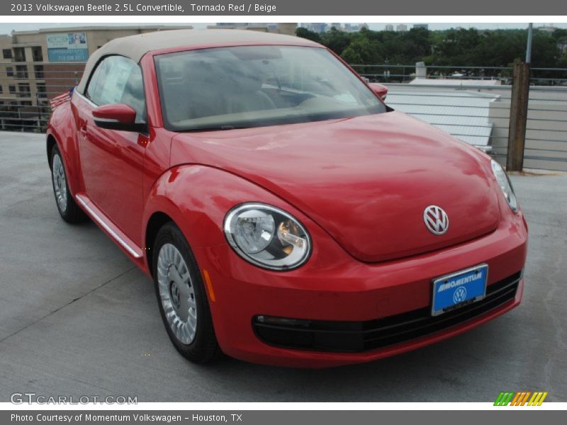 Tornado Red / Beige 2013 Volkswagen Beetle 2.5L Convertible