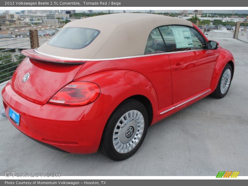 Tornado Red / Beige 2013 Volkswagen Beetle 2.5L Convertible