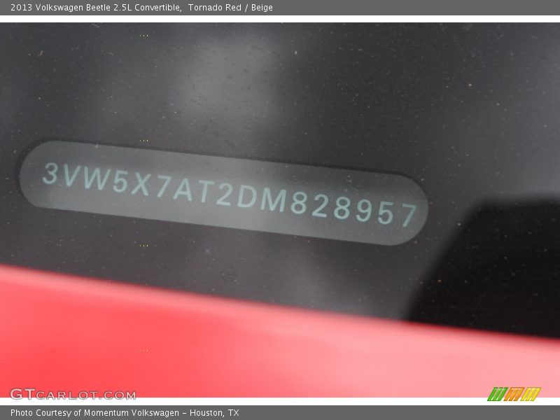 Tornado Red / Beige 2013 Volkswagen Beetle 2.5L Convertible