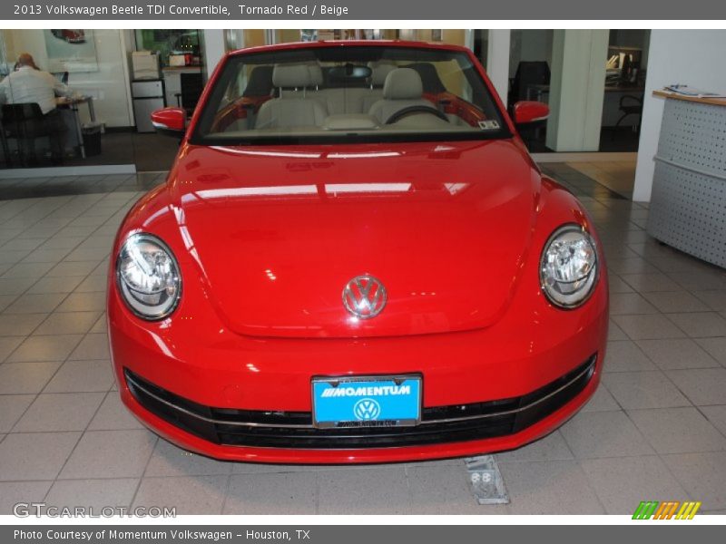 Tornado Red / Beige 2013 Volkswagen Beetle TDI Convertible