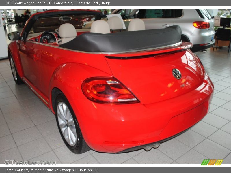 Tornado Red / Beige 2013 Volkswagen Beetle TDI Convertible