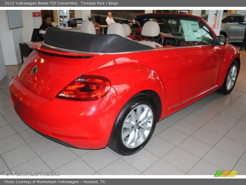 Tornado Red / Beige 2013 Volkswagen Beetle TDI Convertible