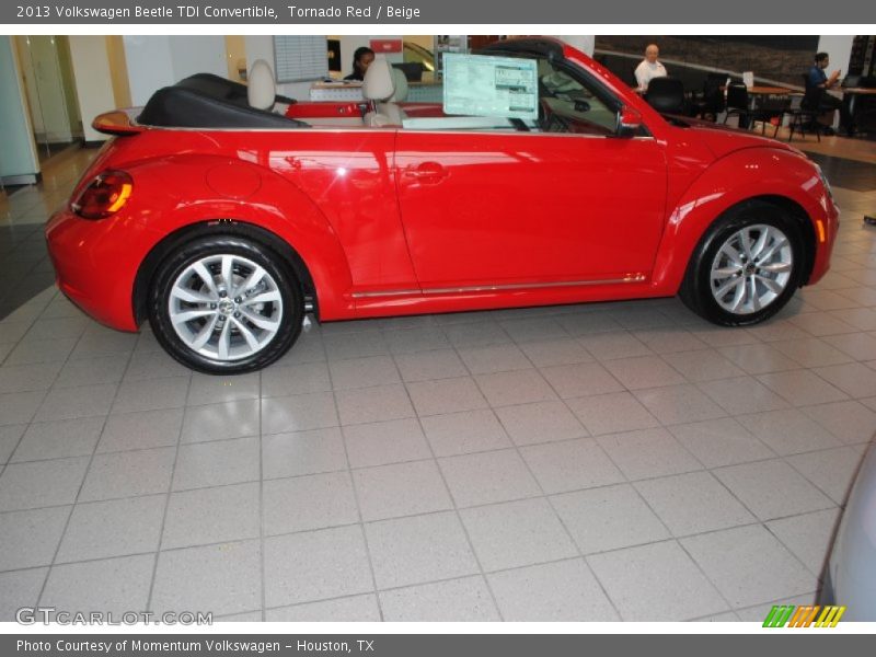Tornado Red / Beige 2013 Volkswagen Beetle TDI Convertible