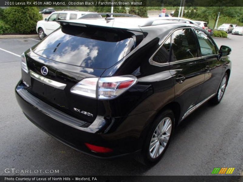 Obsidian Black / Parchment/Brown Walnut 2010 Lexus RX 450h AWD Hybrid