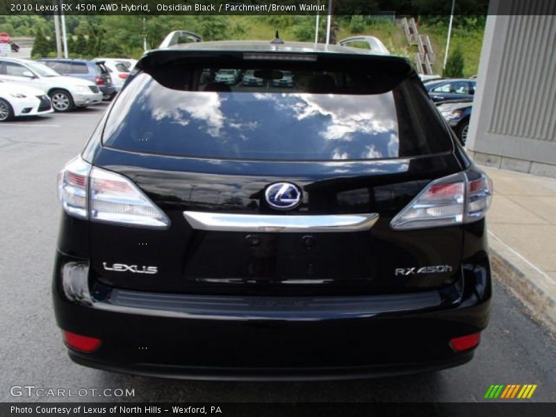 Obsidian Black / Parchment/Brown Walnut 2010 Lexus RX 450h AWD Hybrid